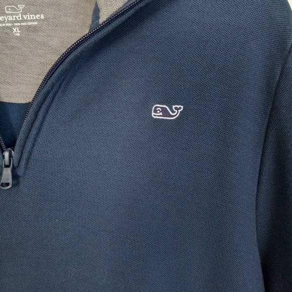 Vineyard Vines XL (18) kids Navy long sleeve Jersey pullover - Picture 5 of 8